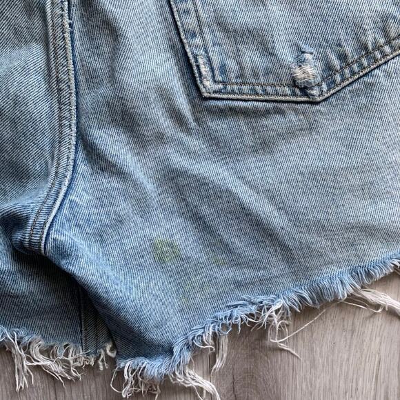 Agolde Denim Parker Shorts Size 27 - Picture 4 of 5